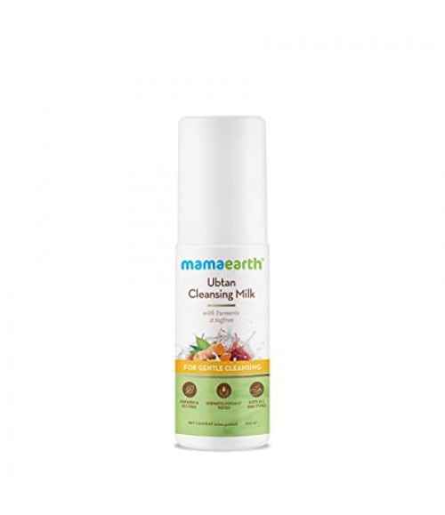 Mamaearth Ubtan Cleansing Milk for face, with Turmeric & Saffron for Gentle Cleansing - 100ml